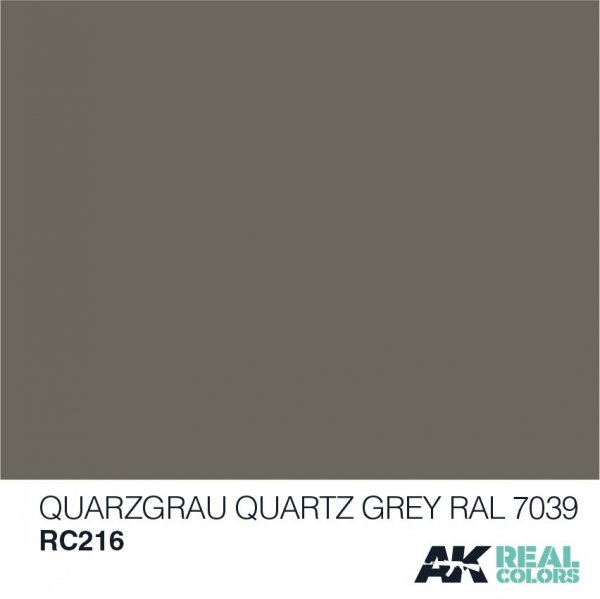 AK Interactive RC216 QUARZGRAU-QUARTZ GREY RAL 7039 10ML