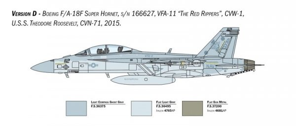 Italeri 2823 F/A-18F U.S. Navy Special Colors 1/48