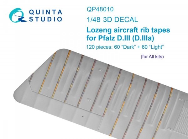 Quinta Studio QP48010 Lozeng rib tapes for Pfalz DIII-DIIIa (All kits) 1/48