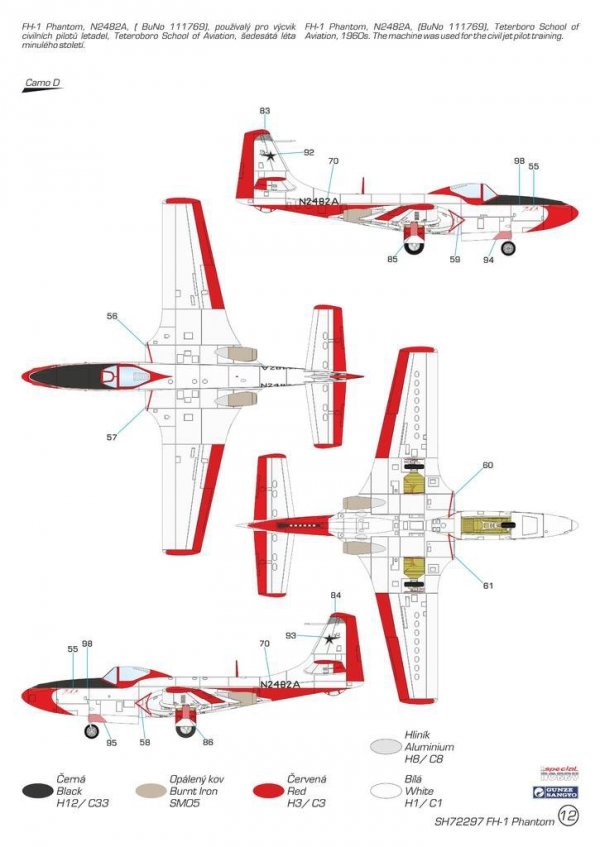 Special Hobby 72297 FH-1 Phantom Demonstration Teams and Trainers 1/72