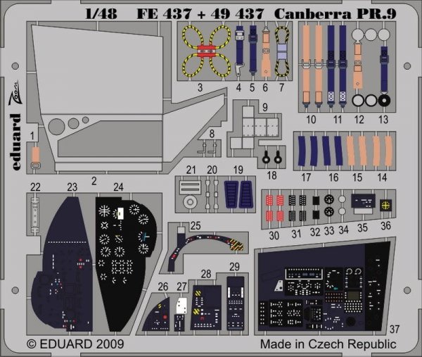 Eduard FE437 Canberra PR.9 S. A. AIRFIX 1/48