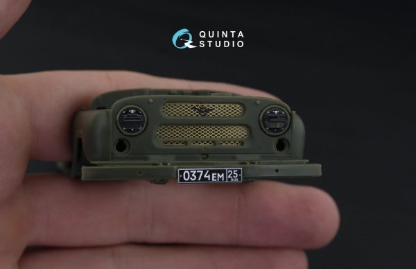 Quinta Studio QD35010 UAZ 469 3D-Printed &amp; coloured Interior on decal paper (for Trumpeter kit) 1/35