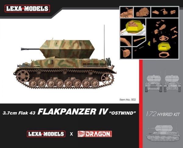 Dragon 7535 3.7cm FlaK 43 Flakpanzer IV &quot;Ostwind&quot; 1/72