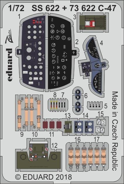 Eduard SS622 C-47 HOBBY BOSS 1/72