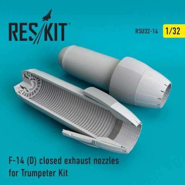 RESKIT RSU32-0014 F-14 (D) closed exhaust nozzles for Trumpeter Kit 1/32