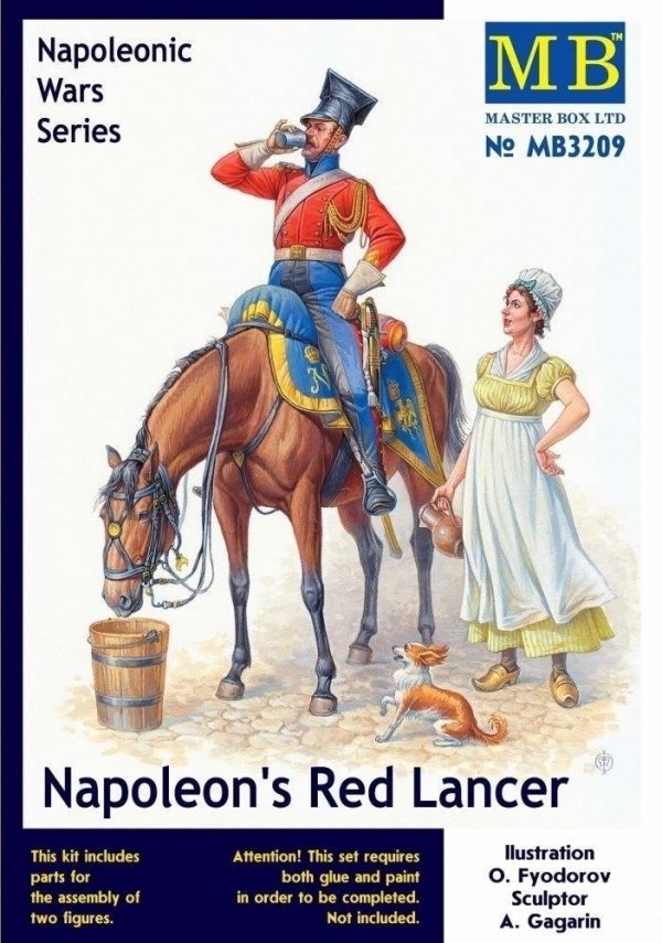Master Box 3209 Napoleon's Red Lancer Napoleonic War Series 1/24