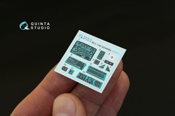 Quinta Studio QD48005 La-5 3D-Printed &amp; coloured Interior on decal paper (for Zvezda kit) 1/48