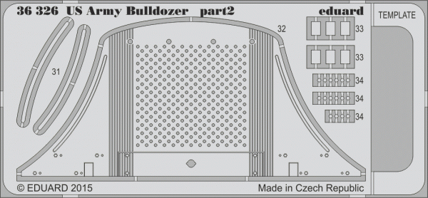 Eduard 36326 US Army Bulldozer MINIART 1/35