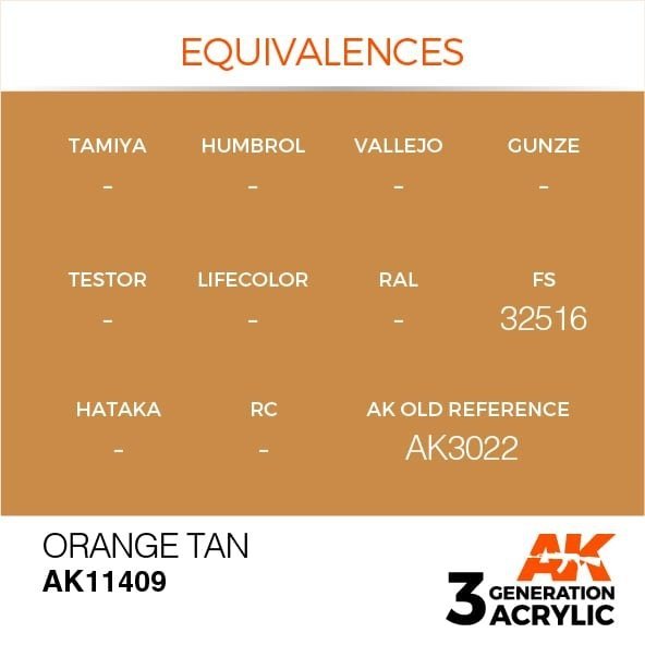 AK Interactive AK 11409 Orange Tan 17ml