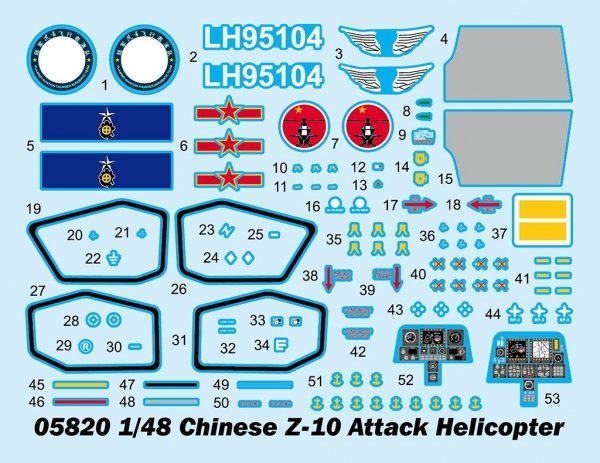 Trumpeter 05820 Chinese Z-10 Attack Helicopter 1/48