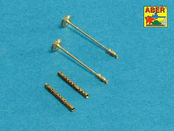 Aber 48L-21 Set of 2 barrels for German machine guns MG34 (1:48)