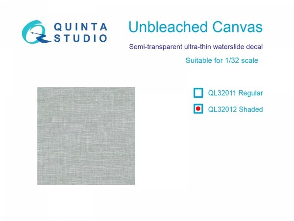 Quinta Studio QL32012 Unbleached Canvas, shaded 1/32