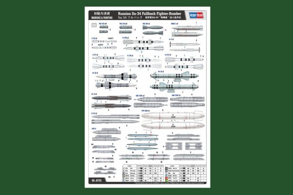 Hobby Boss 81756 Russian Su-34 Fullback Fighter-Bomber 1/48