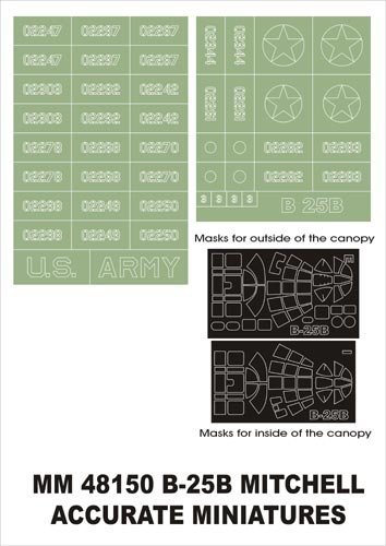 Montex MM48150 B-25B Mitchell ACC.MINIATURES