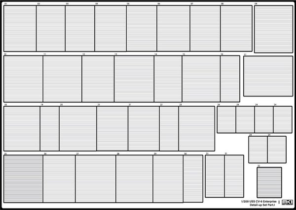 MK1 Design MD-20022 USS CV-6 Enterprise DX with Full Wooden Deck for Trumpeter 1/200