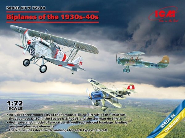 ICM 72210 Biplanes of the 1930s and 1940s
