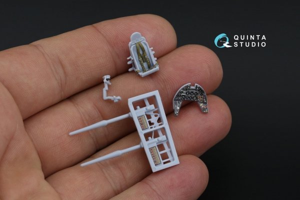 Quinta Studio QD72154 Typhoon Mk.1B Late 3D-Printed coloured Interior on decal paper (Airfix) 1/72
