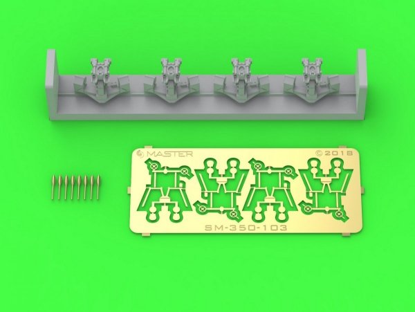 Master SM-350-103 Francuskie podwójne działko 37mm/50 (1.46in) model 1933 – (elementy żywiczne, metalowe i blaszka fototrawiona) – (4 szt.) (1:350)