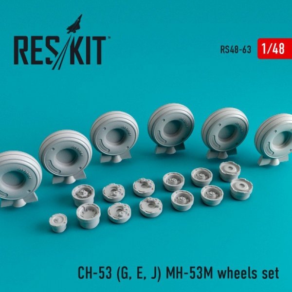 RESKIT RS48-0063 CH-53 (G, E, J) MH-53M wheels set 1/48