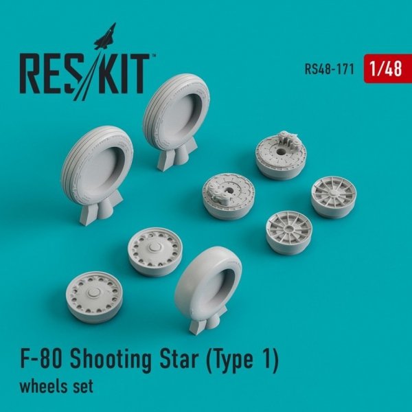 RESKIT RS48-0171 F-80 Shooting Star (Type 1) wheels set 1/48