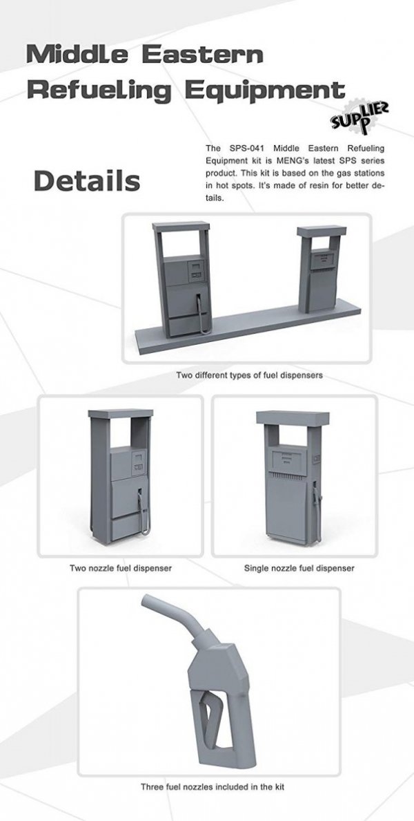 Meng Model SPS-041 Middle Eastern Refueling Equipment 1/35
