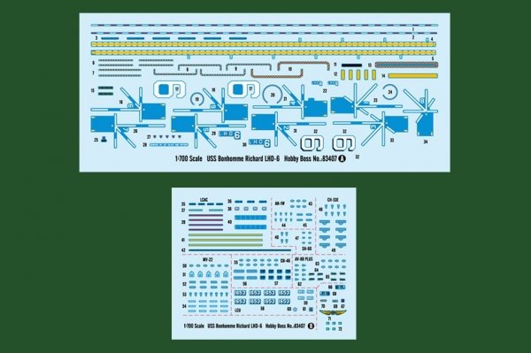 Hobby Boss 83407 USS Bonhomme Richard LHD-6 1/700