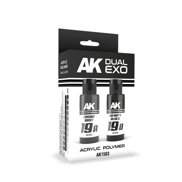 AK Interactive AK1563 DUAL EXO SET 19 – 19A COSMIC DUST &amp; 19B INFINITY BLACK