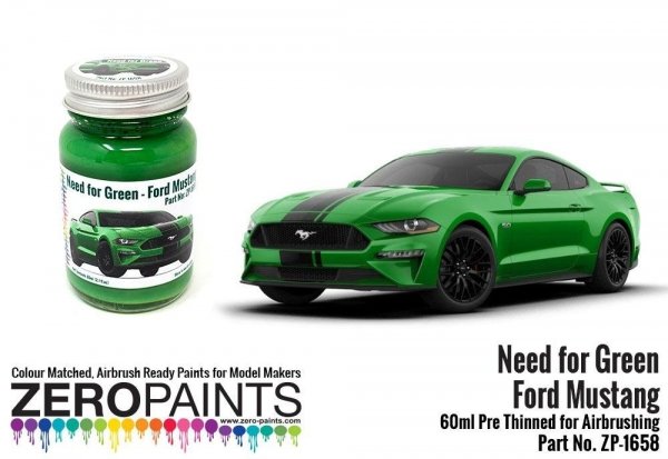Zero Paints  ZP-1658 Ford Mustang - Need for Green 60ML