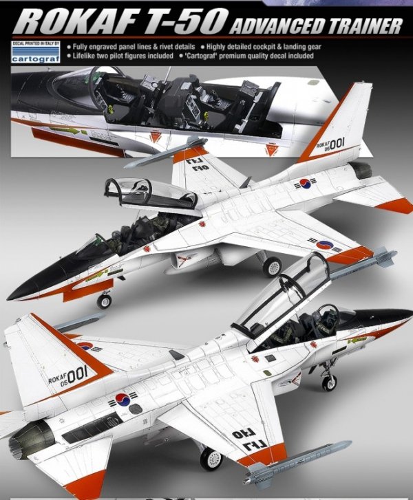 Academy 12231 ROKAF T-50 Advanced Trainer (1:48)