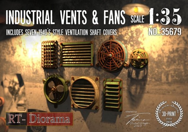 RT-Diorama 35679 Vents and Fans 1/35