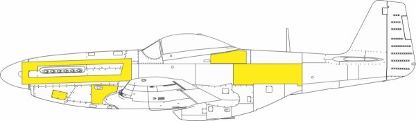 Eduard CX665 P-51D surface panels EDUARD 1/72