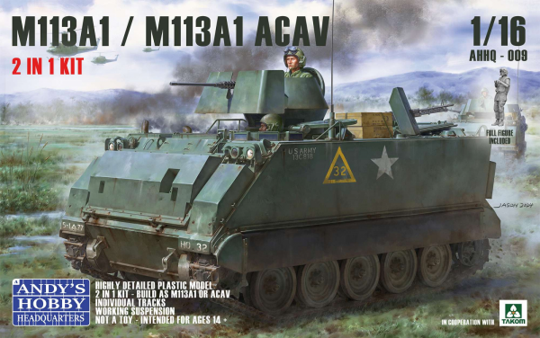 Andy's Hobby Headquarters AHHQ-009 M113A1 / M113A1 ACAV 2 in 1 Kit