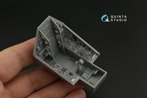 Quinta Studio QD32118 F-117A 3D-Printed &amp; coloured Interior on decal paper (Trumpeter) 1/32
