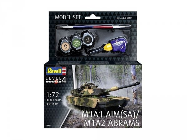 Revell 63346 M1A1 AIM(SA)/ M1A2 Abrams Model Set 1/72