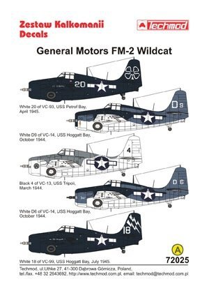 Techmod 72025 - General Motors FM-2 Wildcat (1:72)