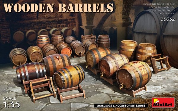 MiniArt 35632 Wooden Barrels 1/35