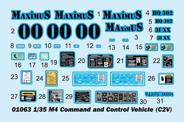 Trumpeter 01063 M4 Command and Control Vehicle (C2V) 1/35