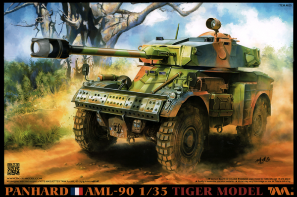 Tiger Model 4635 Panhard AML-90 Light Armoured Car full-interior 1/35