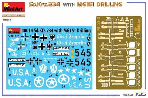 MiniArt 40014 Sd.Kfz.234 WITH MG151 DRILLING 1/35