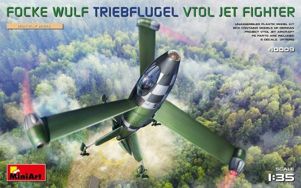 MiniArt 40009 Focke Wulf Triebflugel (VTOL) Jet Fighter 1/35