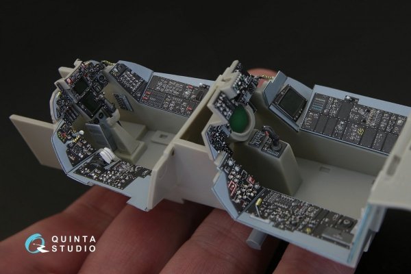 Quinta Studio QD32032 F-14A 3D-Printed &amp; coloured Interior on decal paper (for Tamiya kit) 1/32