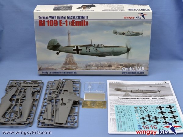 Wingsy Kits D5-07 German WWII Fighter MESSERSCHMITT Bf 109 E-1 1/48