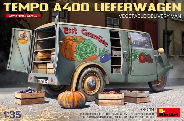 MiniArt 38049 TEMPO A400 LIEFERWAGEN. VEGETABLE DELIVERY VAN 1/35