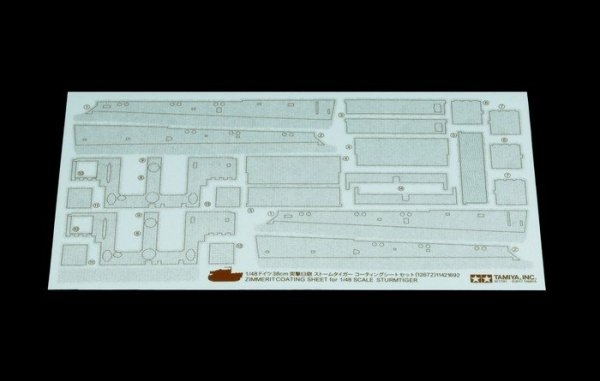 Tamiya 12672 Zimmerit Coating Sheet Sturmtiger (1:48)