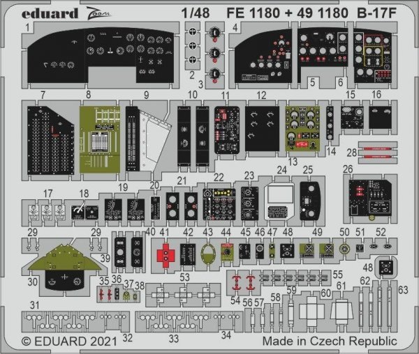 Eduard FE1180 B-17F HKM 1/48