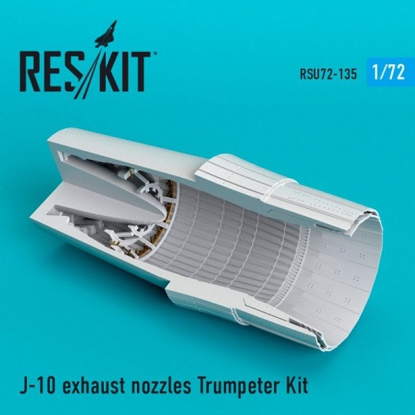 RESKIT RSU72-0135 J-10 exhaust nozzles for Trumpeter 1/72