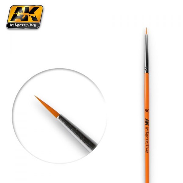 AK Interactive  AK600 ROUND BRUSH 5/0 SYNTHETIC