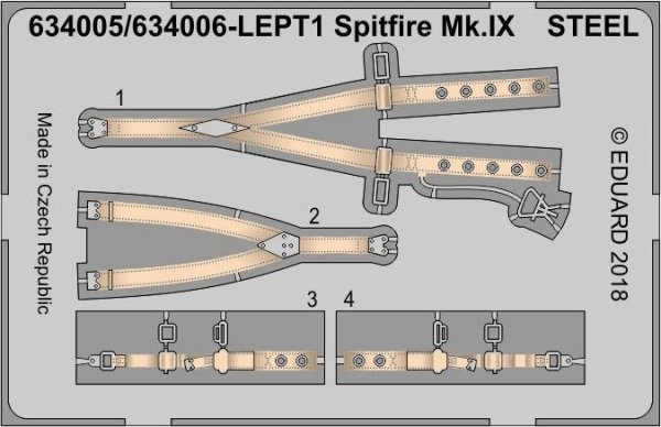 Eduard 634006 Spitfire Mk. IX late LööK TAMIYA 1/32