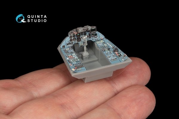Quinta Studio QD48173 Su-33 3D-Printed &amp; coloured Interior on decal paper (for Minibase kit) 1/48