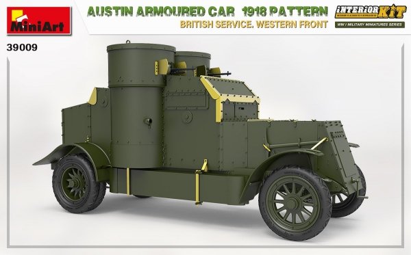 Miniart 39009 AUSTIN ARMOURED CAR 1918 PATTERN. BRITISH SERVICE. WESTERN FRONT. INTERIOR KIT 1/35